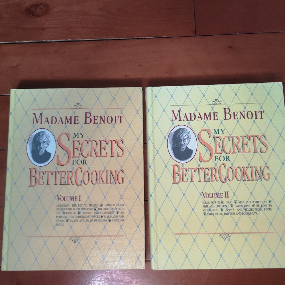 Madame Benoit My Secrets For Better Cooking Volumes l (Nutrition) & II (Meat)